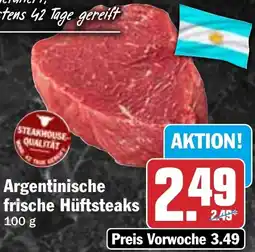 HIT Argentinische frische Hüftsteaks Angebot