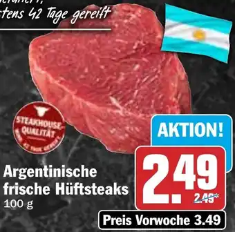 HIT Argentinische frische Hüftsteaks Angebot
