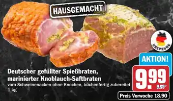 HIT Deutscher gefüllter Spießbraten, marinierter Knoblauch-Saftbraten Angebot