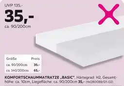 Mömax Komfortschaummatratze „basic“ Angebot