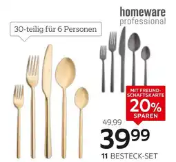 XXXLutz Homeware professional besteck-set „glam chic gold“ Angebot