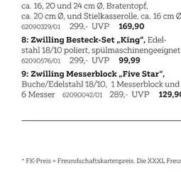 XXXLutz Zwilling besteck-set „king“ Angebot