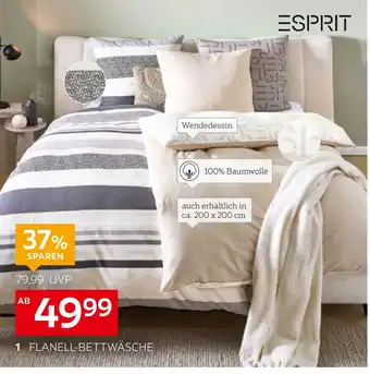 XXXLutz Esprit flanell-bettwäsche-garnitur „leo strip“ oder „leo scatter“ Angebot