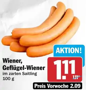 HIT Wiener, Geflügel-Wiener Angebot