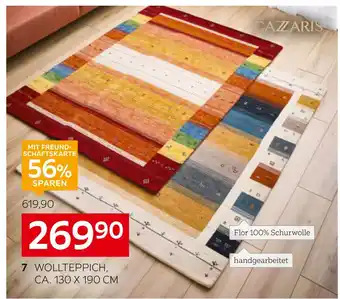 XXXLutz Cazaris wollteppich „sehnsucht nach eden“ oder „colourful“ Angebot