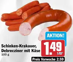 HIT Schinken-Krakauer, Debrecziner mit Käse Angebot