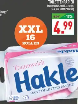 Marktkauf Hakle traumweich toilettenpapier Angebot
