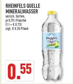 Marktkauf Rheinfels quelle mineralwasser lemon Angebot