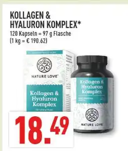 Marktkauf Nature love kollagen & hyaluron komplex Angebot