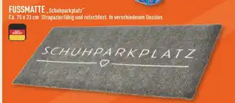Marktkauf Fussmatte schuhparkplatz Angebot