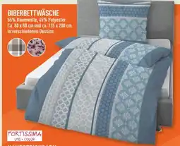 Marktkauf Fortissima uni + color biberbettwäsche Angebot