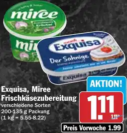 HIT Exquisa, Miree Frischkäsezubereitung Angebot