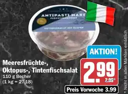 HIT Meeresfrüchte-, Oktopus-, Tintenfischsalat Angebot
