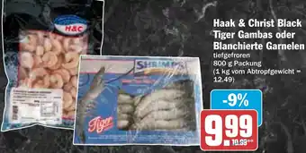 HIT Haak & Christ Black Tiger Gambas oder Blanchierte Garnelen Angebot