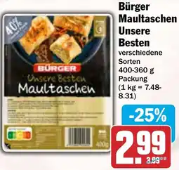 HIT Bürger Maultaschen Unsere Besten Angebot