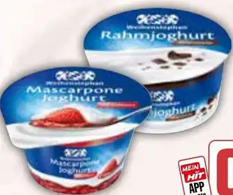 HIT Weihenstephan Rahmjoghurt oder Mascarpone Joghurt Angebot
