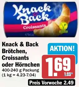 HIT Knack & Back Brötchen, Croissants oder Hörnchen Angebot