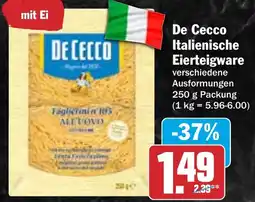 HIT De Cecco Italienische Eierteigware Angebot