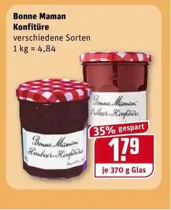 REWE Kaufpark Bonne Maman Konfitüre 370g Glas Angebot