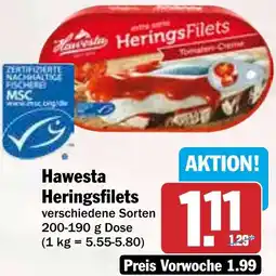 HIT Hawesta Heringsfilets Angebot