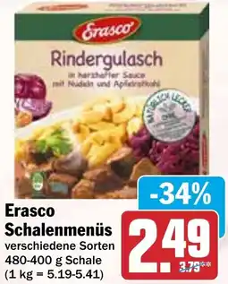 HIT Erasco Schalenmenüs Angebot