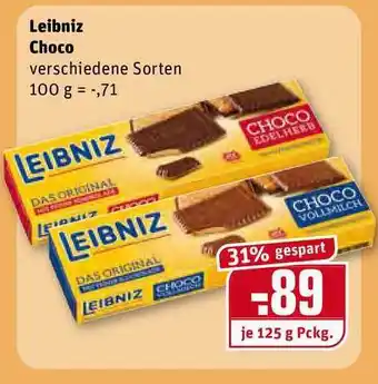 REWE Kaufpark Leibniz Choco 125g Angebot