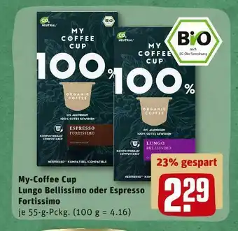 REWE My-coffee cup kaffeekapseln Angebot