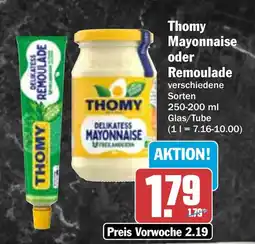 HIT Thomy Mayonnaise oder Remoulade Angebot