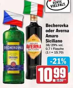 HIT Becherovka oder Averna Amaro Siciliano Angebot