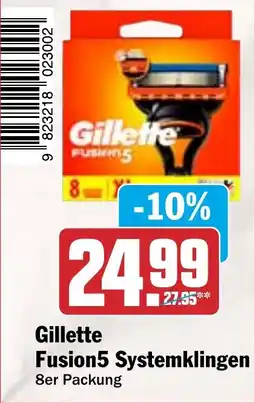 HIT Gillette Fusion5 Systemklingen 8er Packung Angebot