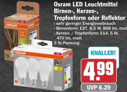 HIT Osram LED Leuchtmittel Birnen-, Kerzen-, Tropfenform oder Reflektor Angebot