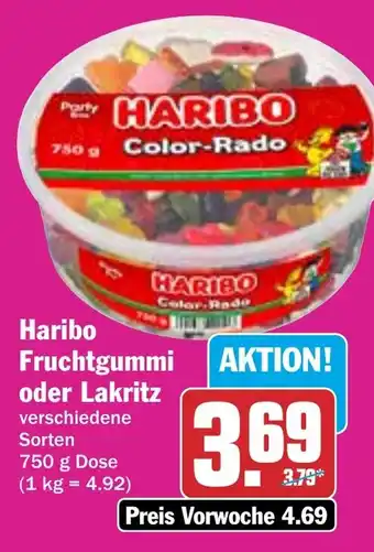 HIT Haribo Fruchtgummi oder Lakritz Angebot
