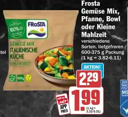 HIT Frosta Gemüse Mix, Pfanne, Bowl oder Kleine Mahlzeit Angebot