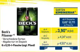 METRO Beck's Pilsener Angebot