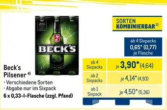 METRO Beck's Pilsener Angebot
