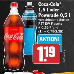HIT Coca-Cola oder Powerade Angebot