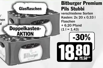 HIT Bitburger Premium Pils Stubbi Angebot