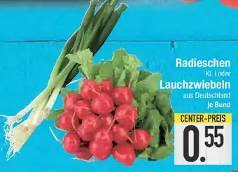 E-Center Radieschen oder Lauchzwiebeln Angebot