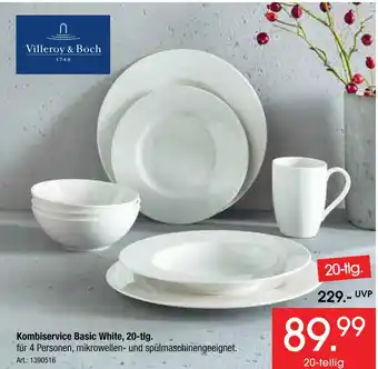 Zurbrüggen Villeroy & boch kombiservice basic white, 20-tlg Angebot