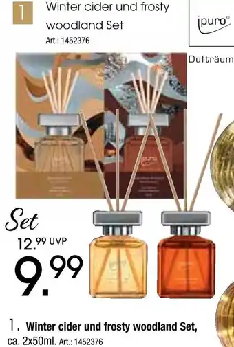 Zurbrüggen Ipuro winter cider und frosty woodland set Angebot