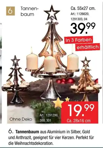Zurbrüggen Tannenbaum ca. 55x27 cm Angebot