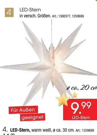 Zurbrüggen Led-stern Angebot