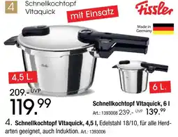Zurbrüggen Fissler schnellkochtopf vitaquick, 4,5 l Angebot