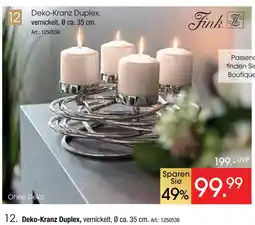 Zurbrüggen Fink deko-kranz duplex Angebot