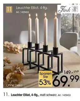 Zurbrüggen Fink leuchter elliot, 4-flg Angebot