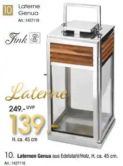 Zurbrüggen Fink laterne genua Angebot