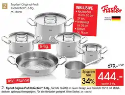 Zurbrüggen Fissler topfset original-profi collection, 5-tlg Angebot