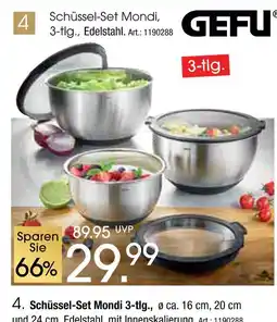 Zurbrüggen Gefu schüssel-set mondi Angebot
