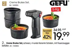 Zurbrüggen Gefu creme brulee set Angebot