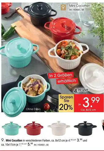 Zurbrüggen Mini cocotten Angebot